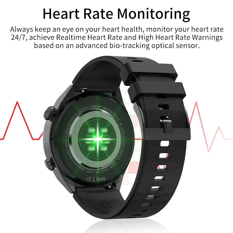 NFC Access Control Function Smartwatch Wireless Charging AMOLED Smart Watch New HD Screen Bluetooth Call Large Capacity Battery