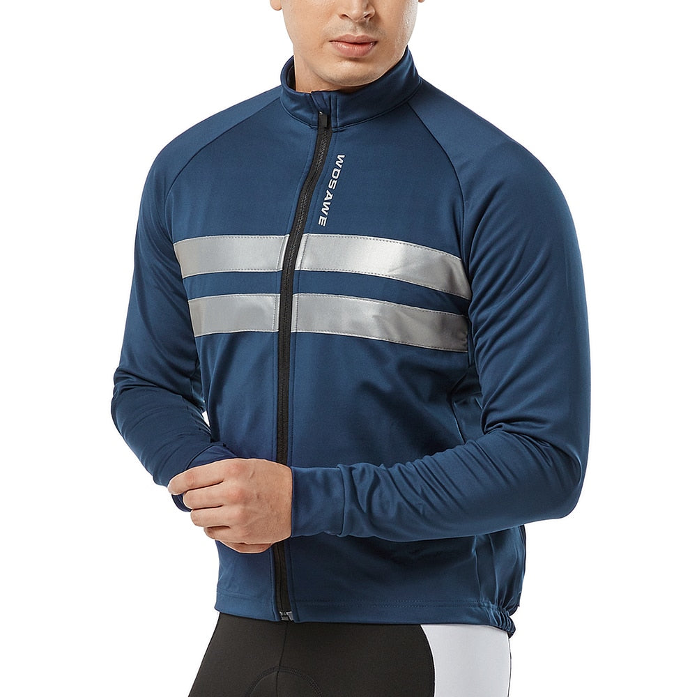 WOSAWE Winter Thermal Cycling Jacket MTB Road Bike Clothing Windproof Waterproof Men's Jacket cortavientos ciclismo hombre 2022