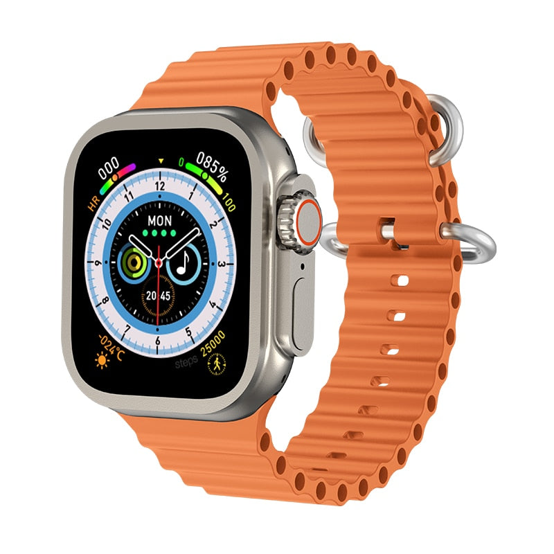 NEW In 49mm HW8 Ultra MAX Smart Watch Strap Lock 1:1 Orginal  Always on Man Body Temp Series 8 2.05" 520*580 Call NFC OUTDOOR