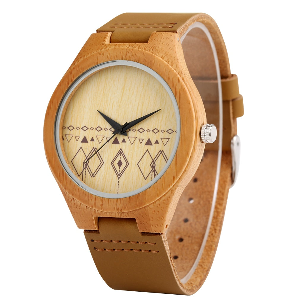YISUYA Nature Wood Bamboo Watch Men Handmade Full Wooden Creative Women Watches New Fashion Quartz Digital Clock Christmas Gift
