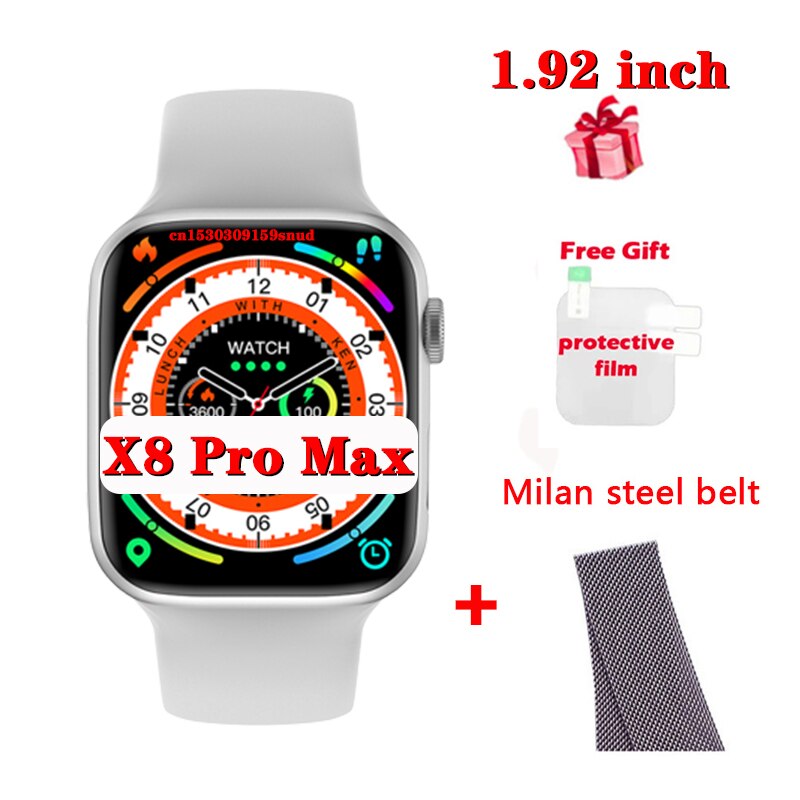 X8 Pro Max Smart Watch 3/4/5/6/10PCS Women Men Message Reminder 1.75 inch Dialing Sports Sleep Monitoring Heart-rate Smart Watch 1