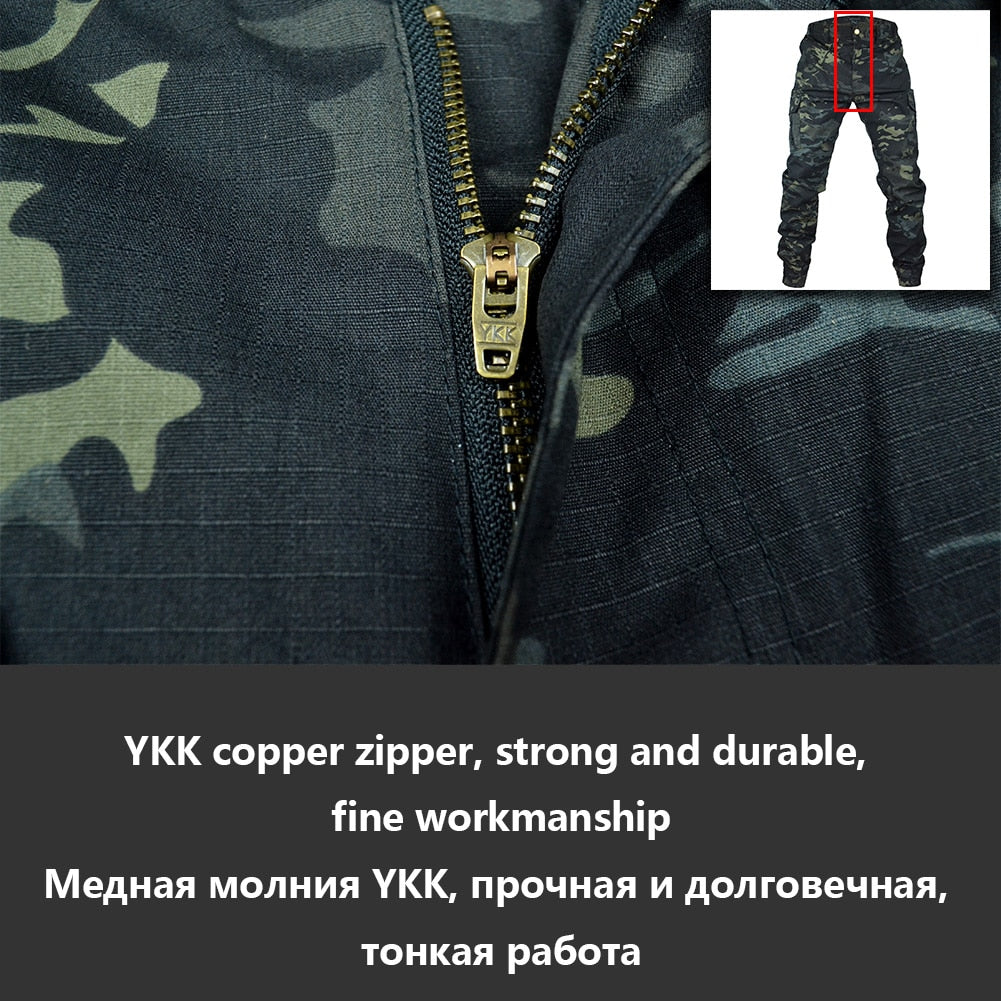 Mege Tactical Camouflage Joggers Outdoor Ripstop Cargo Pants Working Clothing Hiking Hunting Combat Trousers Men's Streetwear