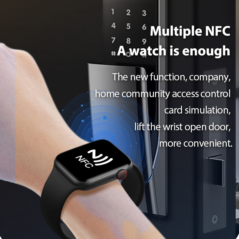 IWO W58 Max Men Smart Watch 2.13 -Inch 428*518 Resolution Screen NFC, Watch 8 Bluetooth Call Ip68 Waterproof Surpass W57 W28 Pro
