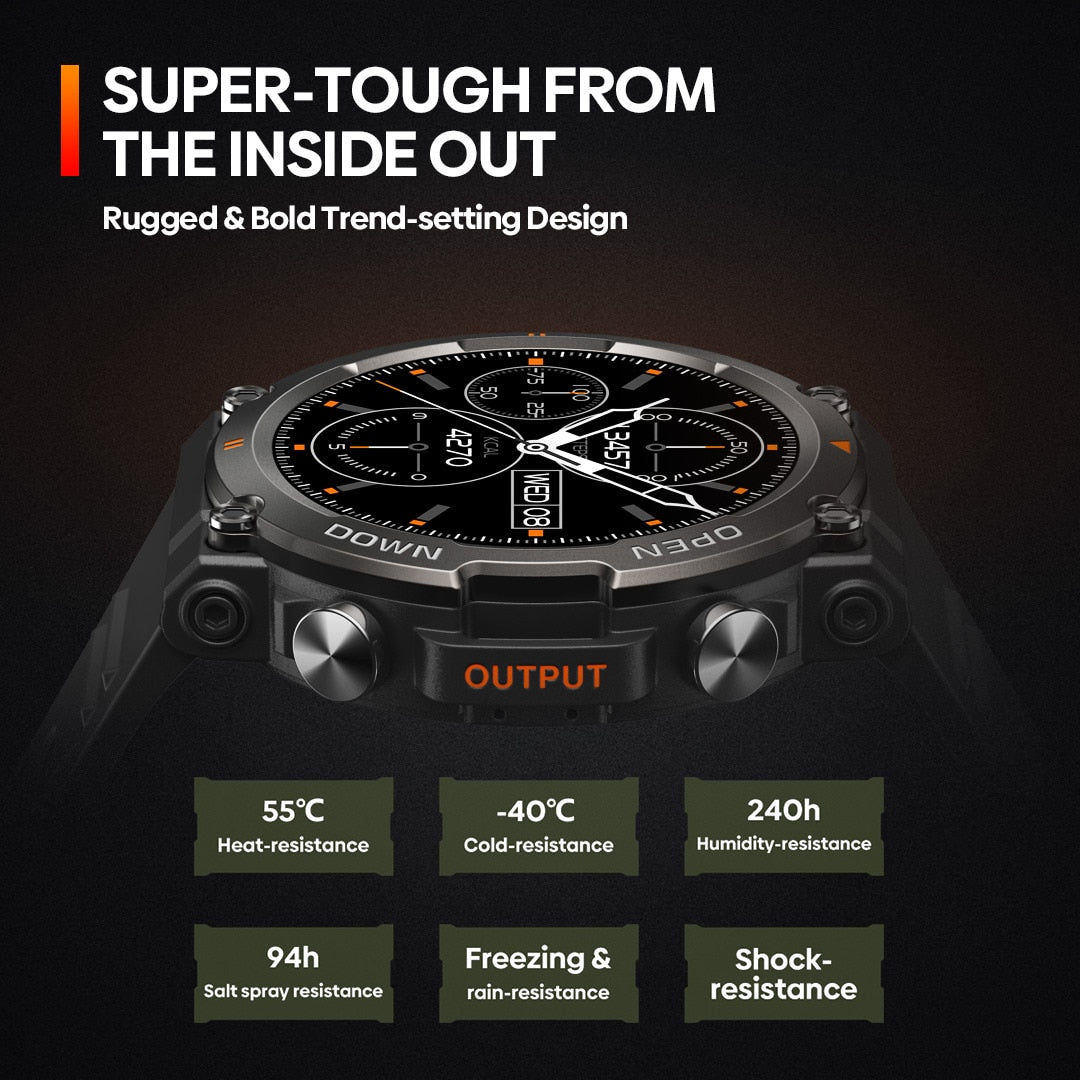 [World Premiere] Zeblaze Vibe 7 Rugged Smartwatch Make/Receive Calls 25 days Battery Life 100+ Sports Modes Smart Watch for Men