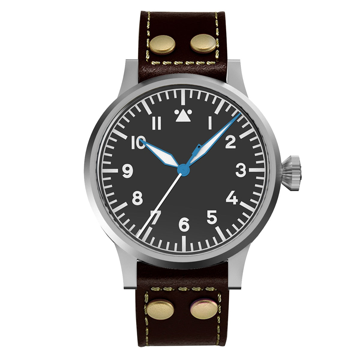 Hruodland 42mm Retro Automatic Men Pilot Watches Sapphire Glass PT5000 SW200 10ATM Mechanical Diving Wrist watch for Men Male