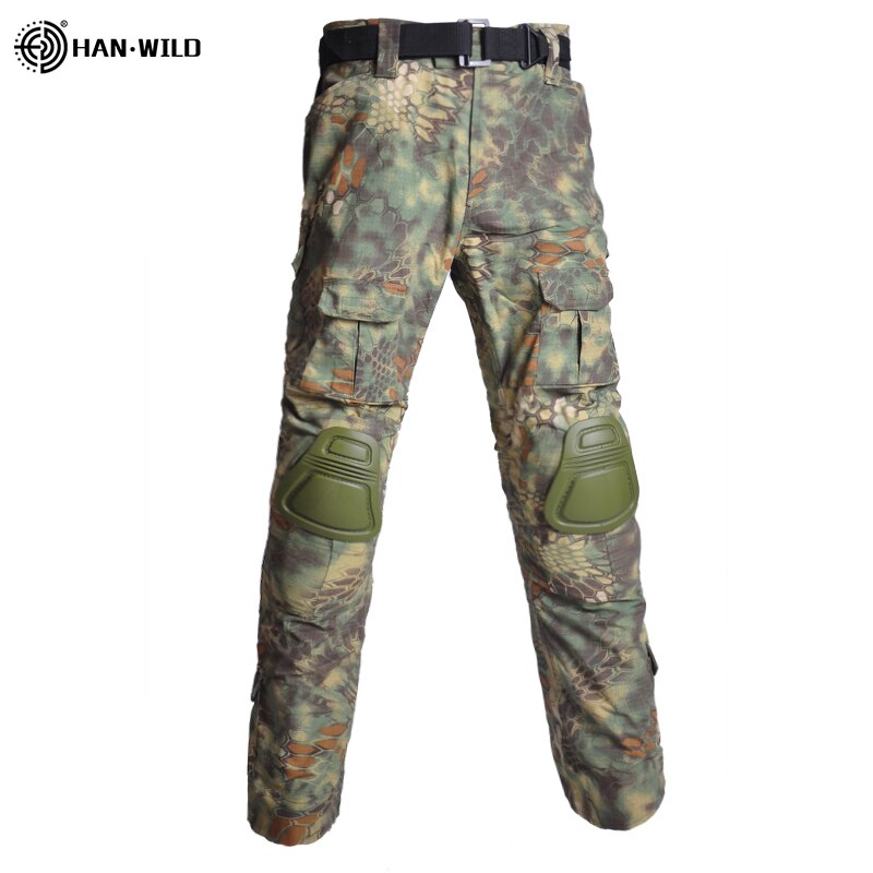Tactical Combat Camouflage Outdoor Airsoft Paintball Clothing Military Shooting UniformShirts Cargo Pants Elbow Knee Pads Suits 1