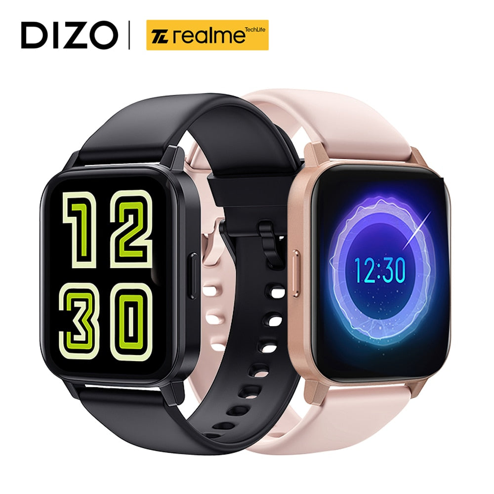 Realme DIZO Watch 2 Sports Smart Watch 1.69 inch Full Touch Screen 10 Day Battery Life Waterproof Bluetooth Smartwatch Men Women