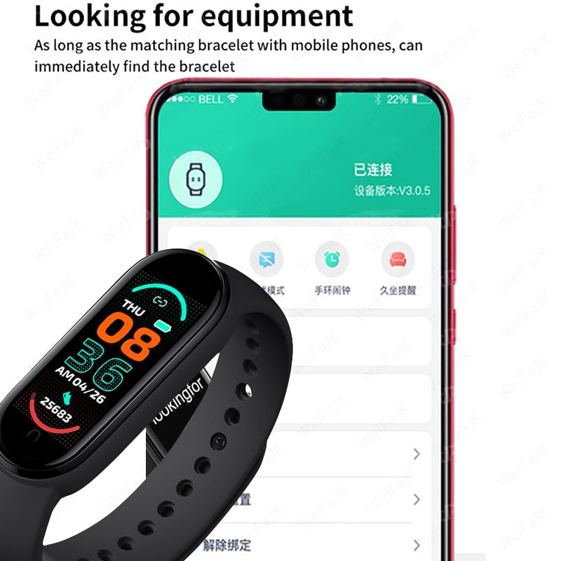 Olaf M5 Smart Bracelet Men Fitness Smart Wristband Women Sports Tracker Smart Watch Play Music Bracelet M6 Band For Adriod IOS
