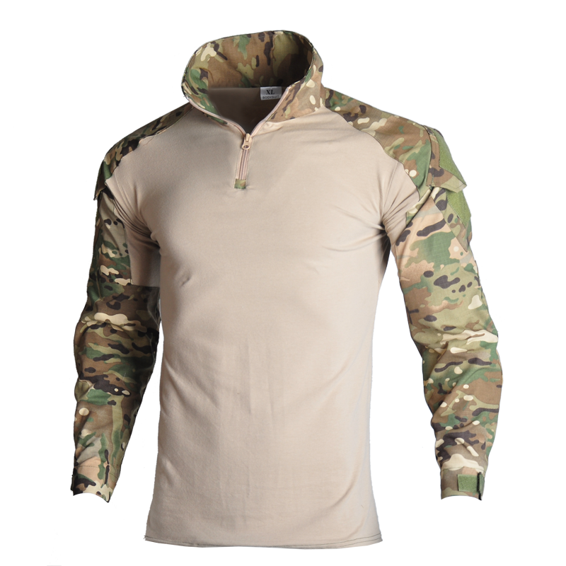 Tactical Combat Camouflage Outdoor Airsoft Paintball Clothing Military Shooting UniformShirts Cargo Pants Elbow Knee Pads Suits