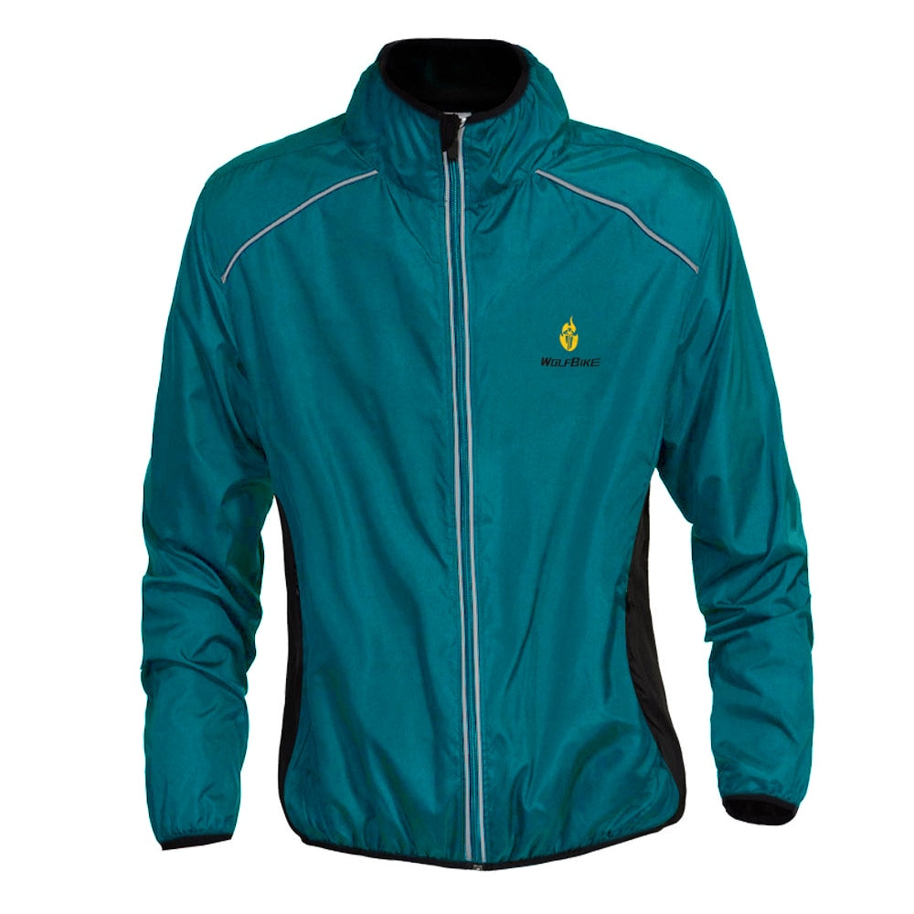 WOLFBIKE Waterproof Cycling Jackets Impermeable Ciclismo Sports Men Breathable Reflective Jersey Clothing Bike Long Sleeve Coat