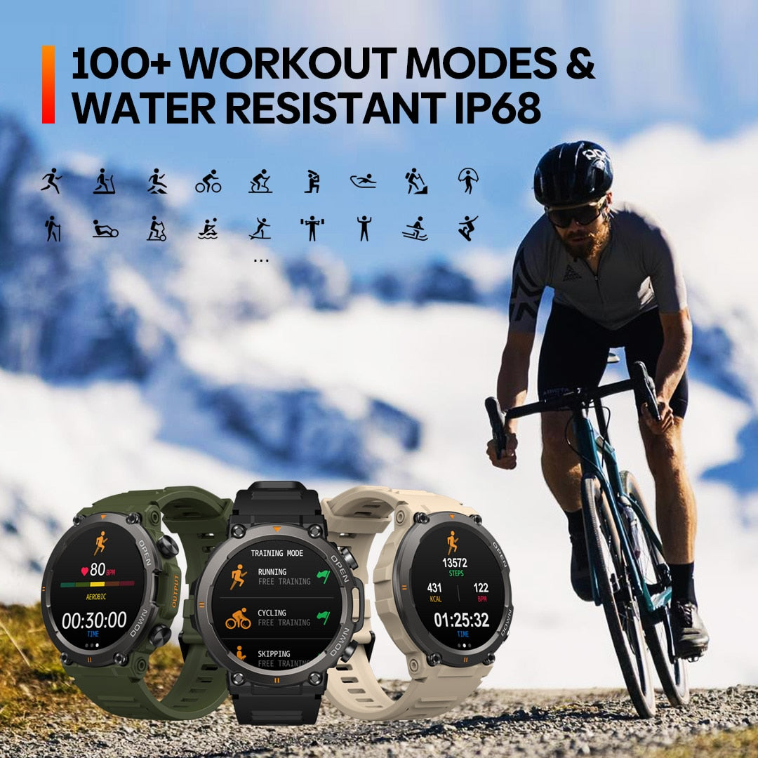 [World Premiere] Zeblaze Vibe 7 Rugged Smartwatch Make/Receive Calls 25 days Battery Life 100+ Sports Modes Smart Watch for Men