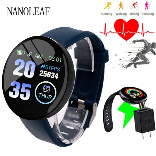 Sports Fitness Smart Watch Men Women Blood Pressure Sleep Monitoring Compatible IOS Android Watertight Digital Wristwatches