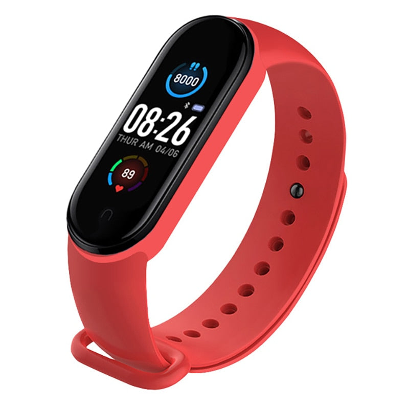 Olaf M5 Smart Bracelet Men Fitness Smart Wristband Women Sports Tracker Smart Watch Play Music Bracelet M6 Band For Adriod IOS