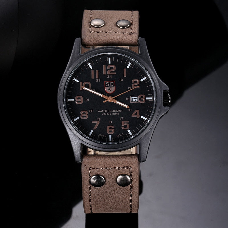 Military Watch for Men Top Quality Luxury Brand Quartz Mens Watches Luminous Canvas Band Relogio Masculino Fashion Male Clock