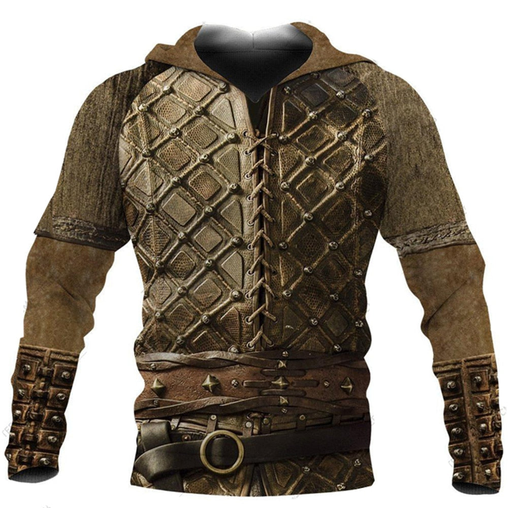 Men Hoodies Classic 3D Printed Medieval Clothes Knights Templar Harajuku Trend Fleece Sweatshirts Casual Hooded Jacket Clothing 1