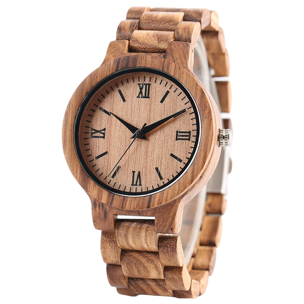YISUYA Nature Wood Bamboo Watch Men Handmade Full Wooden Creative Women Watches New Fashion Quartz Digital Clock Christmas Gift