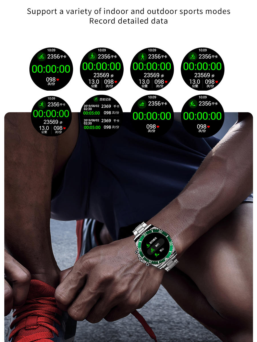 Smart Watch Men Watches Multifunction Smartwatch Fitness Sports Waterproof Wrist Clock Bluetooth Call Connected Business Casual