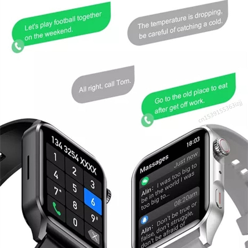 HK28 Smart Watch 1.78inch Amoled Men Women Smartwatch AI Voice Assistant Heart Rate Health Monitor Sports Wristwatch