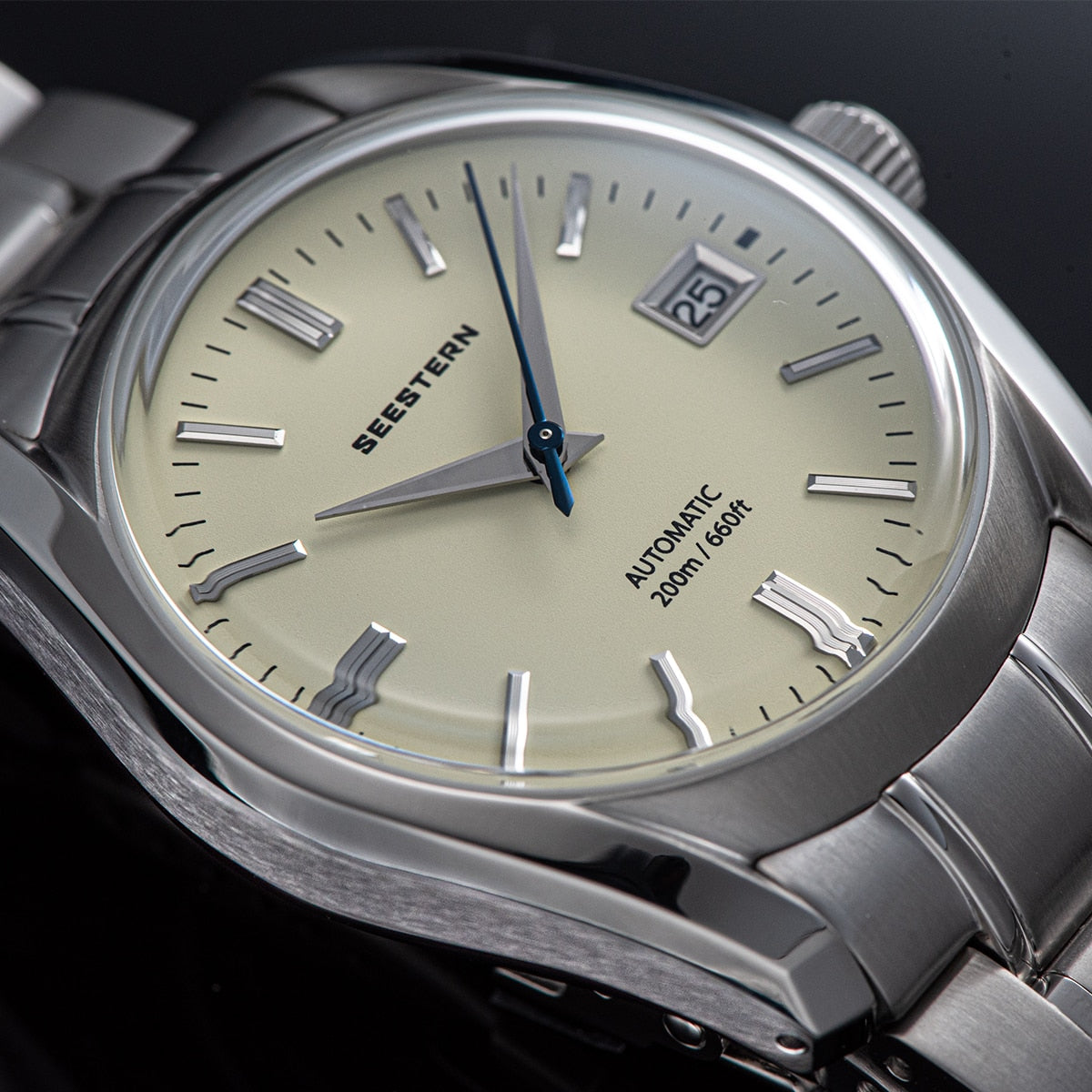 SEESTERN Diver Watch Men Automatic Japan NH35 Movement Sapphire Dome Crystal Wristwatch 20ATM Waterproof Mechanical Retro New
