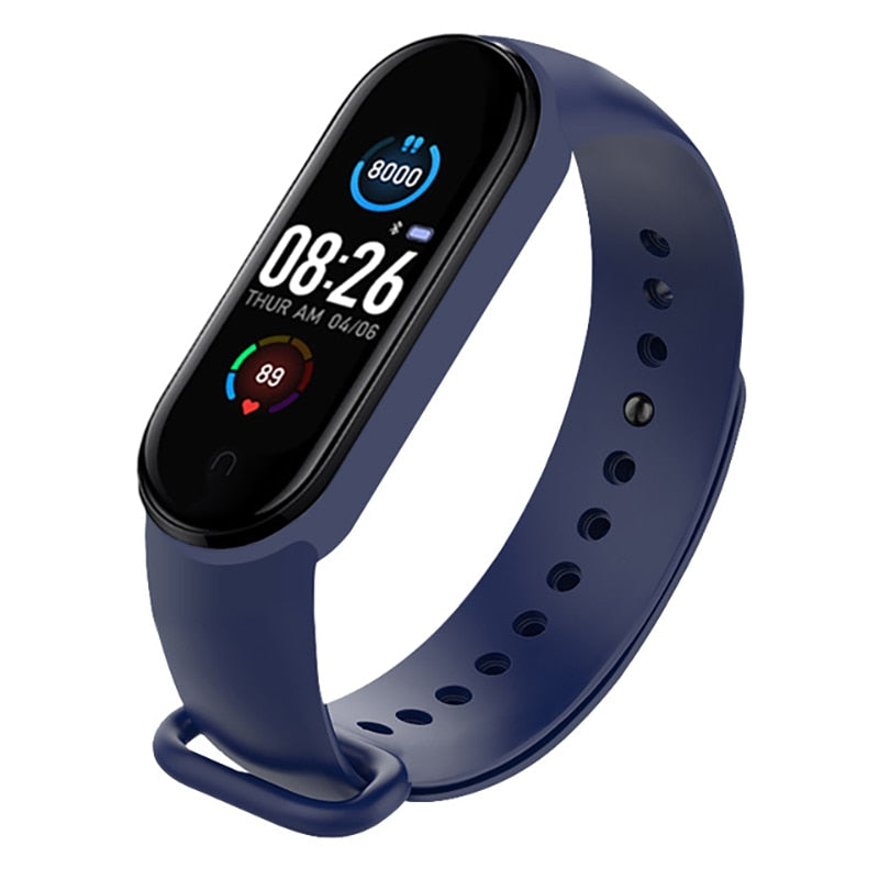 Olaf M5 Smart Bracelet Men Fitness Smart Wristband Women Sports Tracker Smart Watch Play Music Bracelet M6 Band For Adriod IOS