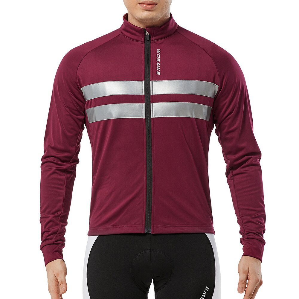 WOSAWE Winter Thermal Cycling Jacket MTB Road Bike Clothing Windproof Waterproof Men's Jacket cortavientos ciclismo hombre 2022