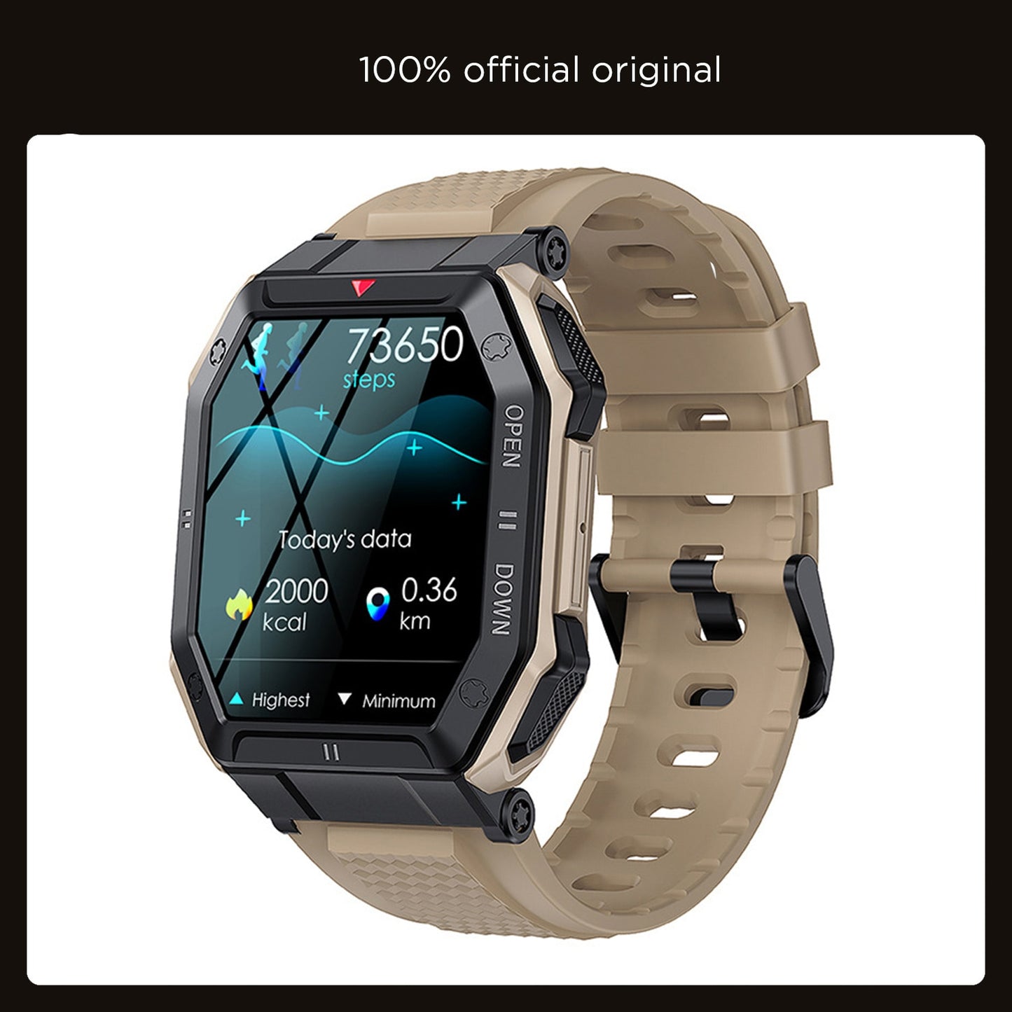 XIAOMI 1.85inch Bluetooth Military Smart Watch Men Call 350mAh 24H Healthy Monitor Outdoor IP68 Waterproof Sports Smartwatch