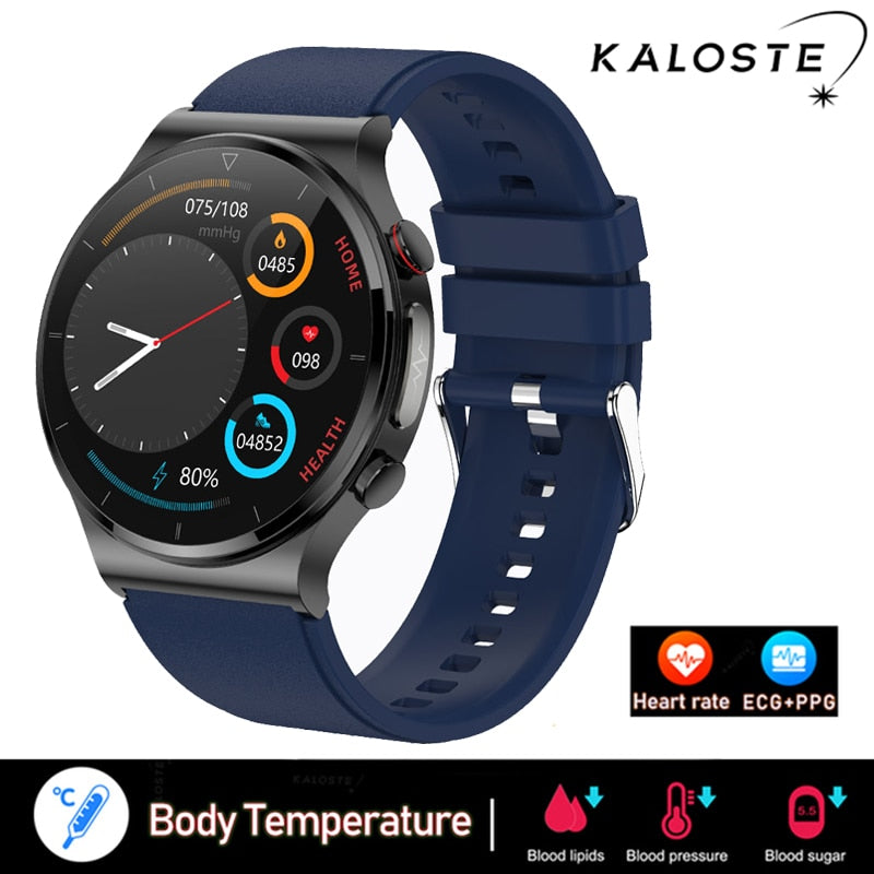 New Laser Treatment Three High Smart Watch Men ECG PPG Heart Rate Blood Pressure Health Tracker Smart Watch For Huawei Xiaomi