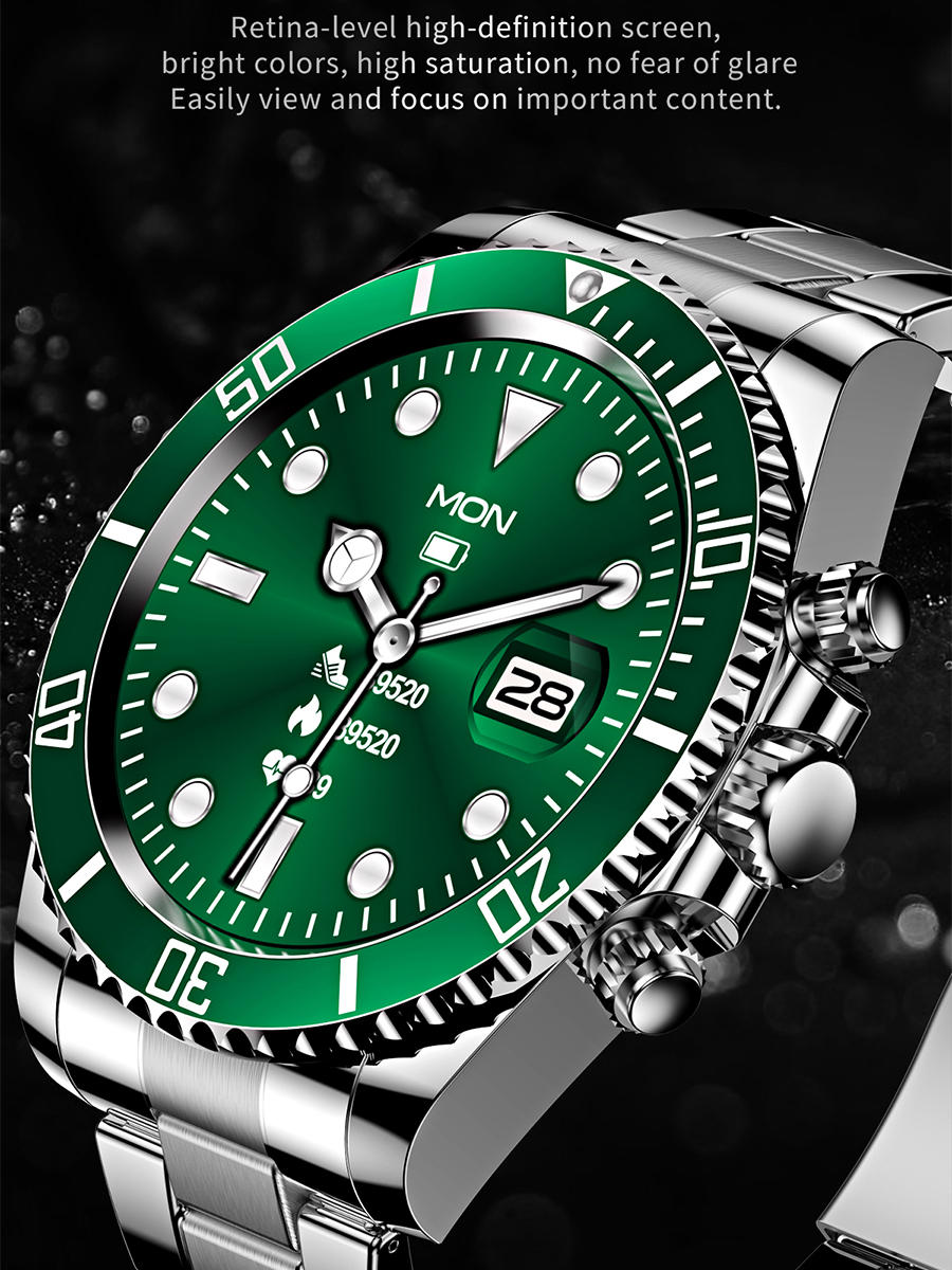 Smart Watch Men Watches Multifunction Smartwatch Fitness Sports Waterproof Wrist Clock Bluetooth Call Connected Business Casual