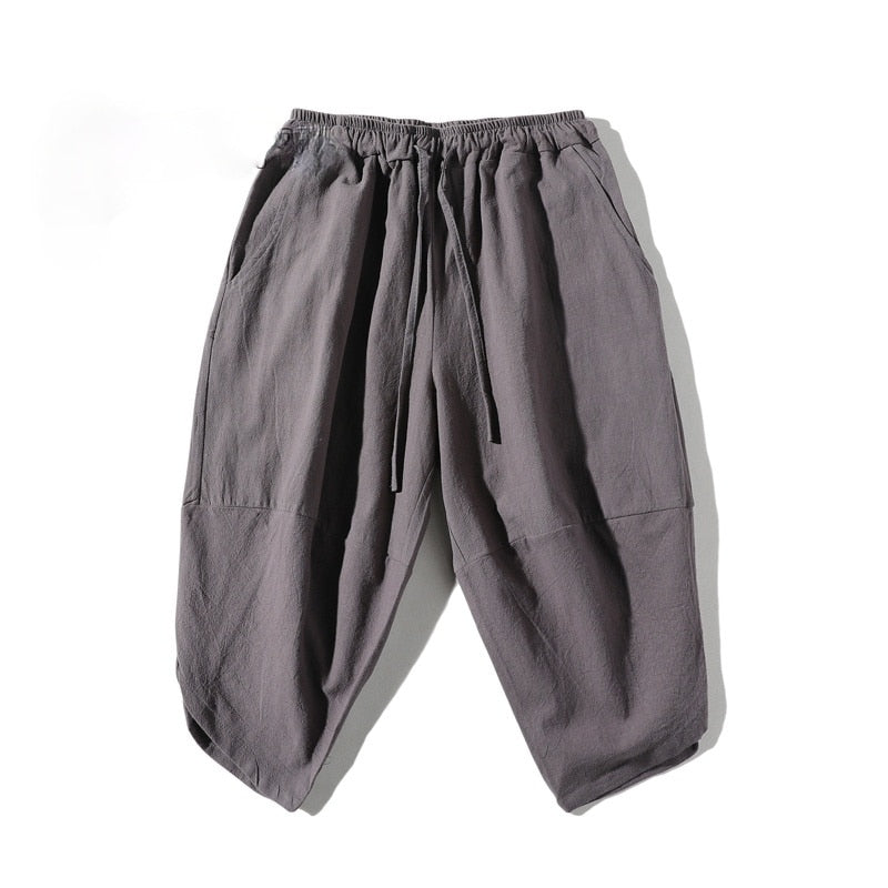 Japanese Style Kimono Short-Sleeved T-shirt Pants Two Piece Men Tops Trousers Suits Male Japan Harajuku Yukata Cardigan Costume