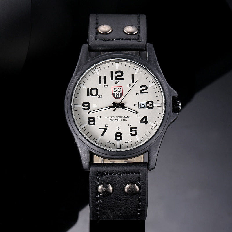 Military Watch for Men Top Quality Luxury Brand Quartz Mens Watches Luminous Canvas Band Relogio Masculino Fashion Male Clock
