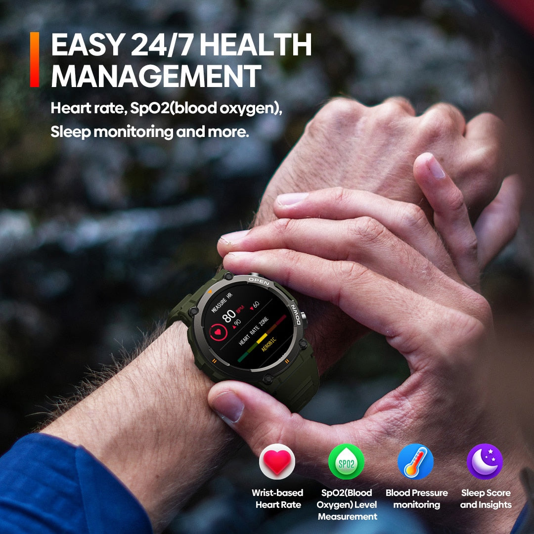 [World Premiere] Zeblaze Vibe 7 Rugged Smartwatch Make/Receive Calls 25 days Battery Life 100+ Sports Modes Smart Watch for Men