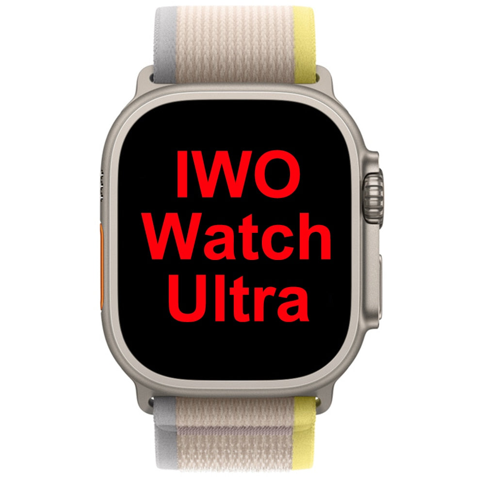 KIWITIME IWO Watch Ultra Smartwatch Series 8 45mm Infinity Screen Heart Rate Monitor 2022 Best Smart Watch for Men Women Android