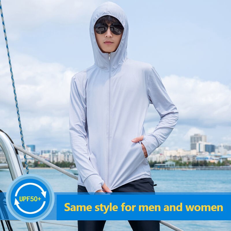 UPF 50+ UV Sun Protection Clothing Men Women Long Sleeve Breathable Outdoor Sports Cycling Fishing Running Hiking Clothes XA295Q
