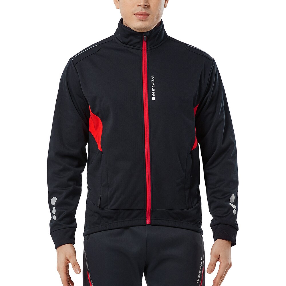 WOSAWE Winter Thermal Cycling Jacket MTB Road Bike Clothing Windproof Waterproof Men's Jacket cortavientos ciclismo hombre 2022