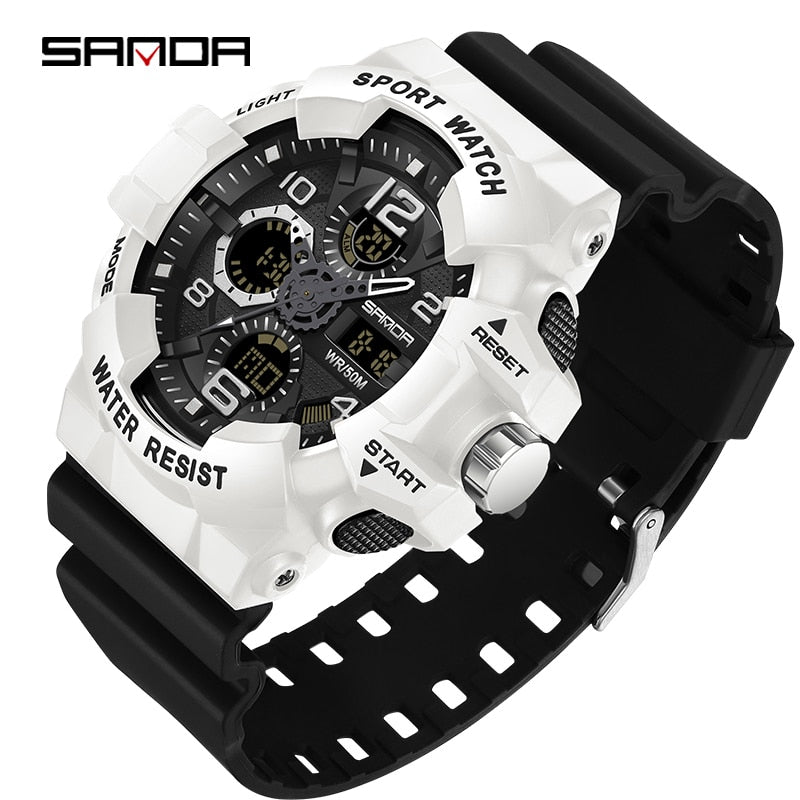 SANDA Brand G- Style Military Watch Men Digital Shock Sports Watches For Man Waterproof Electronic Wristwatch Mens 2022 Relogios