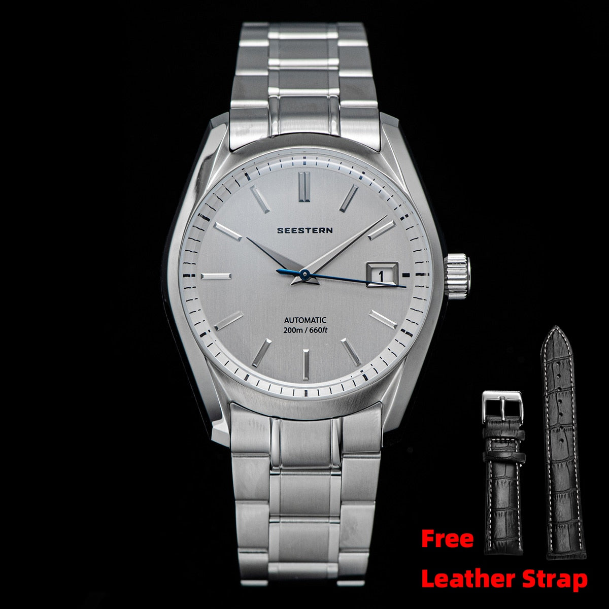 SEESTERN Diver Watch Men Automatic Japan NH35 Movement Sapphire Dome Crystal Wristwatch 20ATM Waterproof Mechanical Retro New