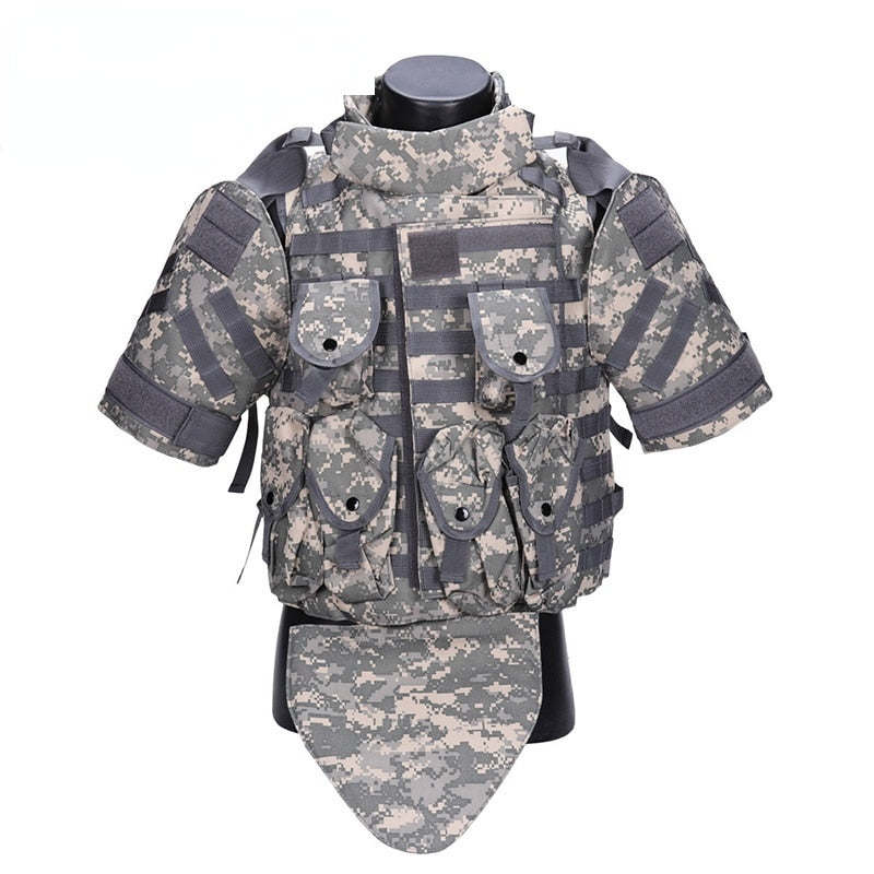 Tactical Vest Camouflage combat Body Armor With Pouch/Pad ACU USMC Airsoft Military Molle Assault Plate Carrier CS Clothing