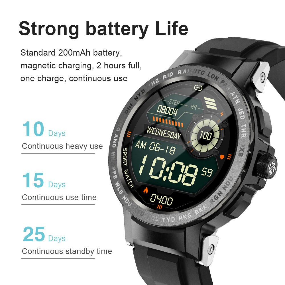 Niwevol IP68 Waterproof Smart Watch Men 2022 New Custom Dial  Sports Heart Rate Fitness Watches for Android IOS Smartwatch