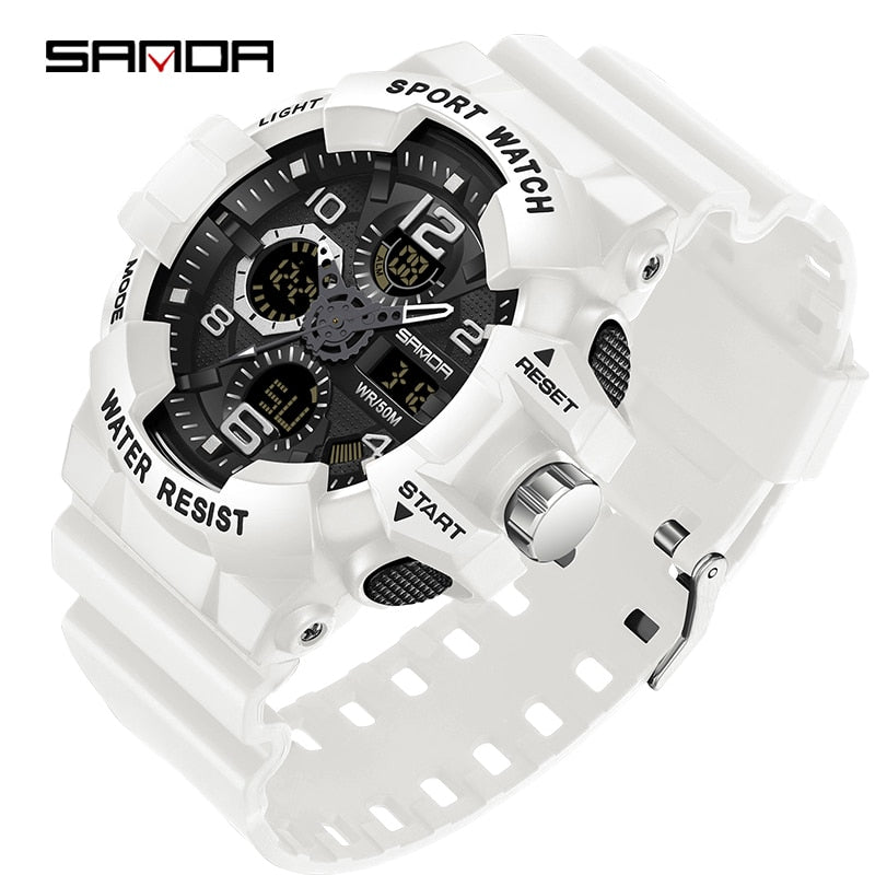 SANDA Brand G- Style Military Watch Men Digital Shock Sports Watches For Man Waterproof Electronic Wristwatch Mens 2022 Relogios