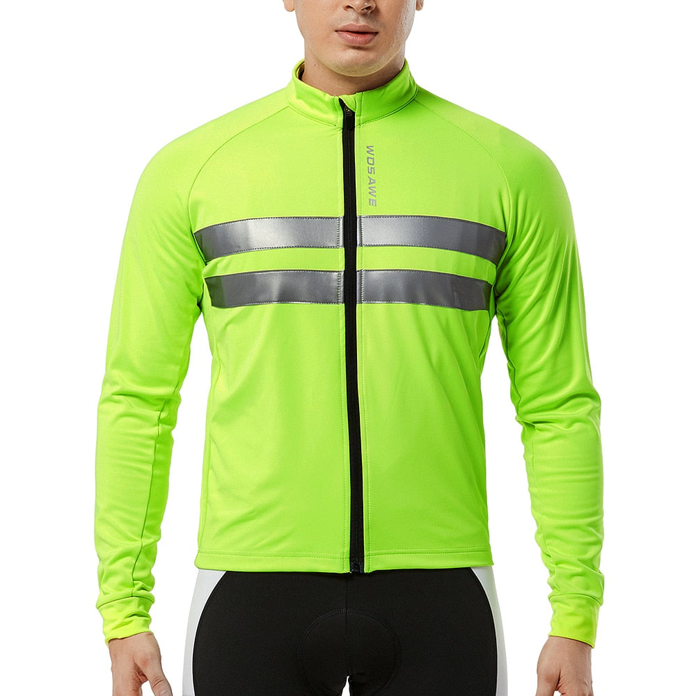 WOSAWE Winter Thermal Cycling Jacket MTB Road Bike Clothing Windproof Waterproof Men's Jacket cortavientos ciclismo hombre 2022
