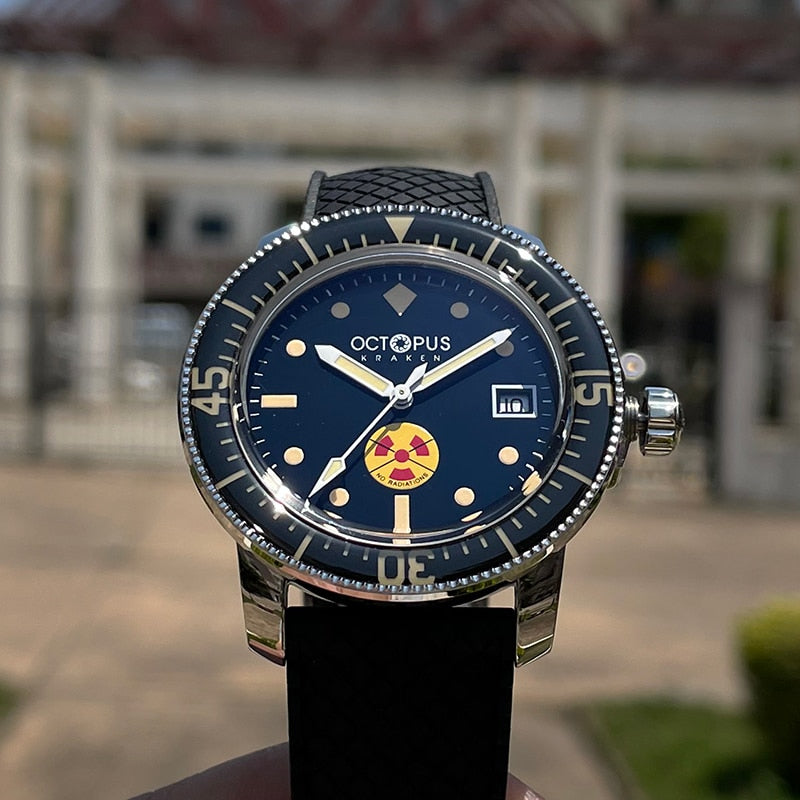 Octopus Luxury Brand Man Watch Retro PT5000 Automatic Mechanical Dive Watch Men 300M Bubble Mirror Sapphire Luminous Wristwatch