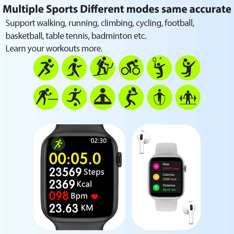 IWO W58 Max Men Smart Watch 2.13 -Inch 428*518 Resolution Screen NFC, Watch 8 Bluetooth Call Ip68 Waterproof Surpass W57 W28 Pro