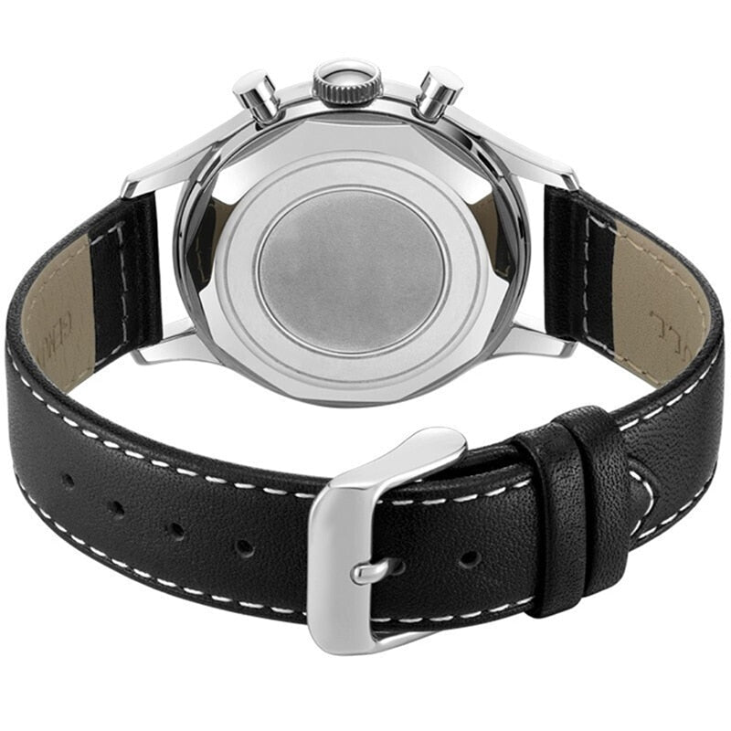 Pilot Seagull Movement 1963 Chronograph Mens Watch Sapphire Quartz 40mm Male Wrist Watches For Men Waterproof montre homme