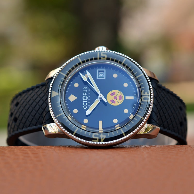 Octopus Luxury Brand Man Watch Retro PT5000 Automatic Mechanical Dive Watch Men 300M Bubble Mirror Sapphire Luminous Wristwatch