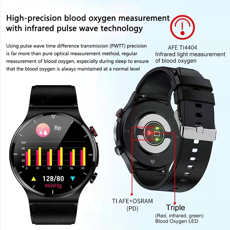 New ECG+PPG Health Smart Watches Men Heart Rate Blood Pressure Fitness Tracker IP68 Waterproof Smartwatch For Android ios Phone