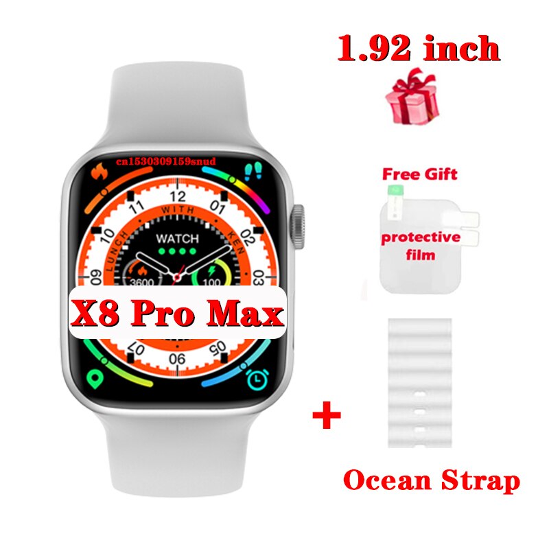 X8 Pro Max Smart Watch 3/4/5/6/10PCS Women Men Message Reminder 1.75 inch Dialing Sports Sleep Monitoring Heart-rate Smart Watch 1