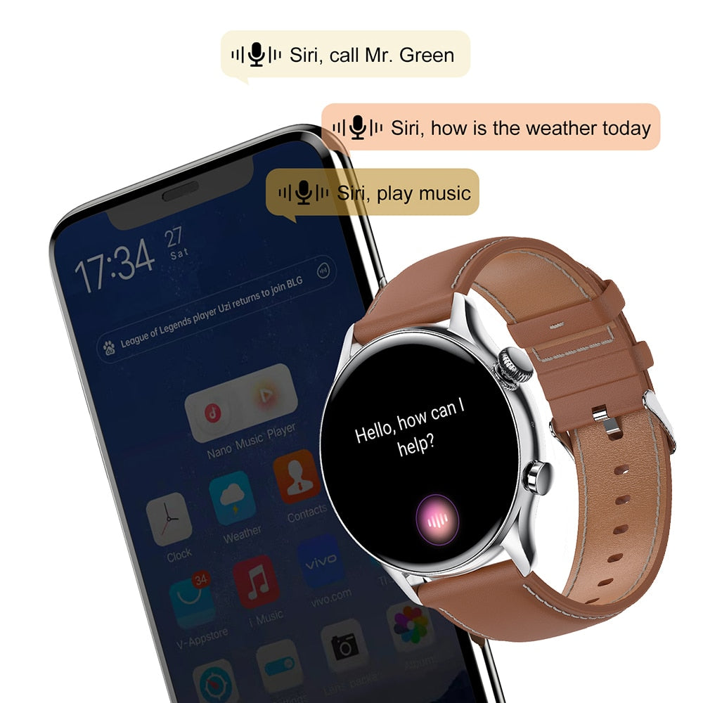 Xiaomi 2022 NFC Smart Watch Men AMOLED 390*390 HD Screen Always Display Bluetooth Call Women IP68 Waterproof Smartwatch With Box