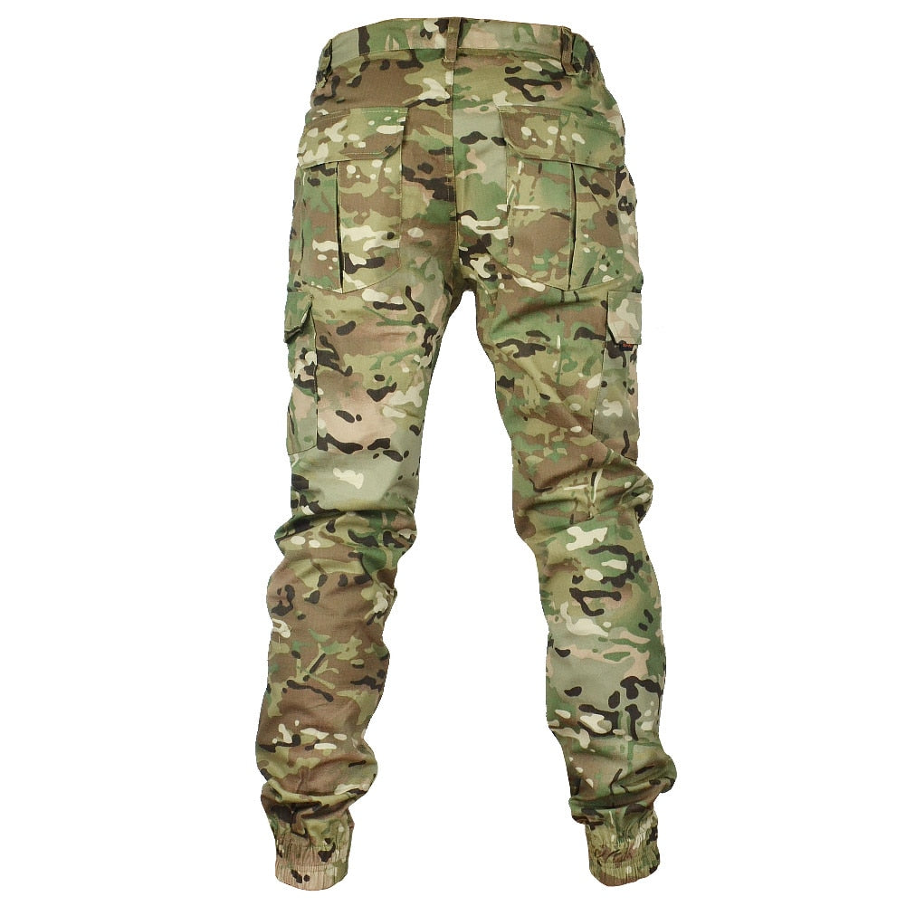 Mege Tactical Camouflage Joggers Outdoor Ripstop Cargo Pants Working Clothing Hiking Hunting Combat Trousers Men's Streetwear