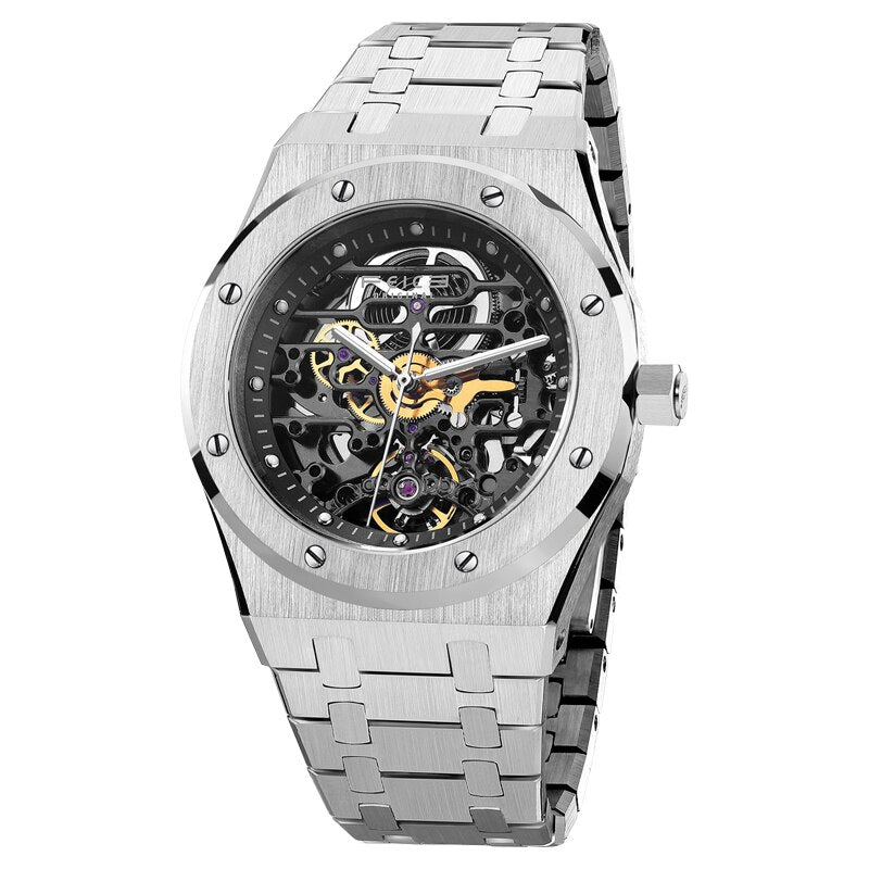 FEICE Classic Mechanical Watch Men Luxury Men Automatic Watches Business Waterproof Clock Man Business Luminous Watch