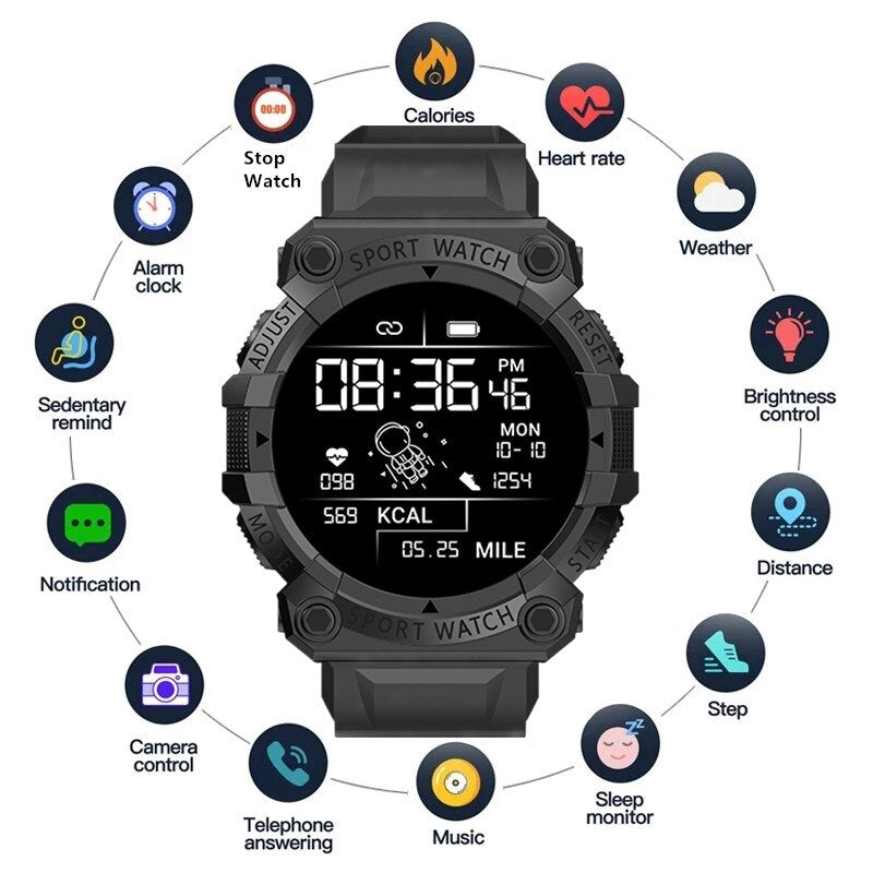 FD68S Smart Watch Men Women Touch Screen Sports Fitness Bracelet Wristwatch Waterproof Male Smartwatch Bluetooth For Android IOS